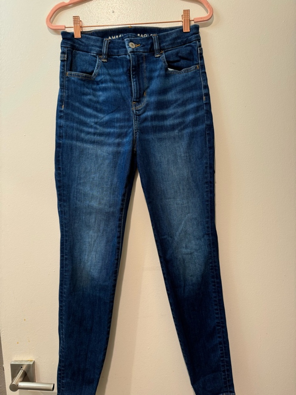 American Eagle Outfitters Women’s Dark Wash High-Rise Skinny Jeans